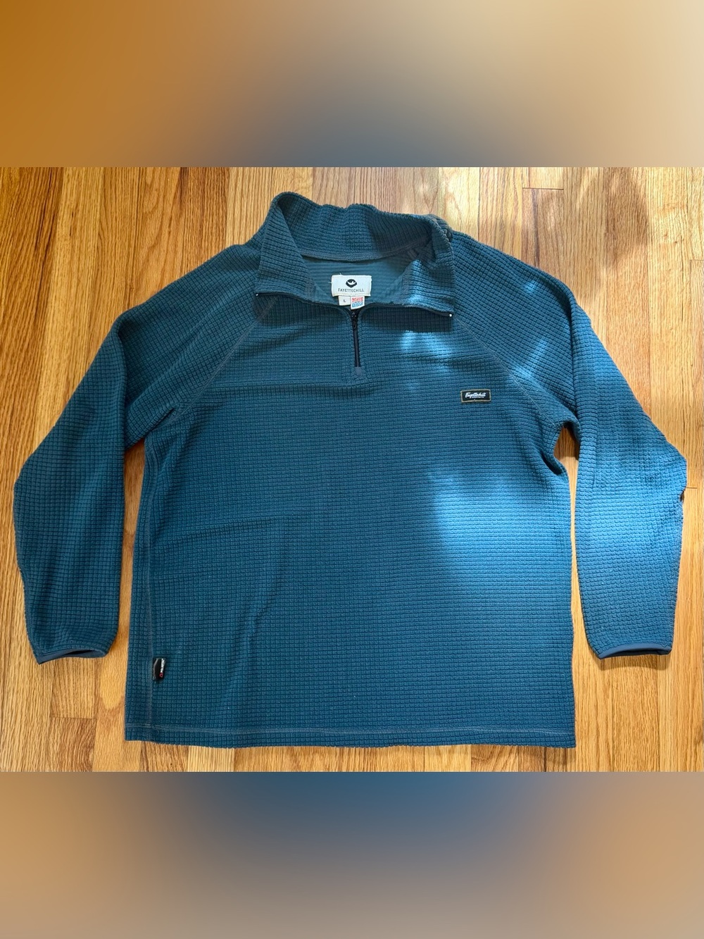 Fayettechill Men’s Large Waffle-Knit 1/4 Zip